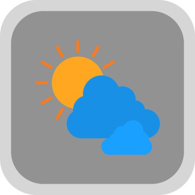 Hava durumu simgesi, vektör illüstrasyonu 