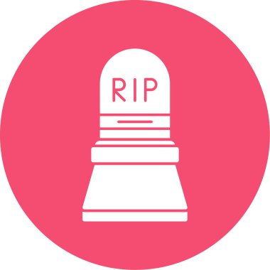 mezar simgesi vektör illüstrasyonu