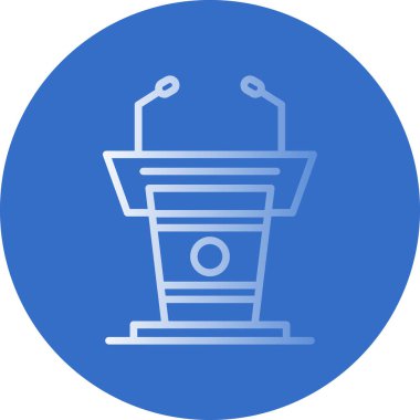 Podyum simge illüstrasyon vektörü grafiği