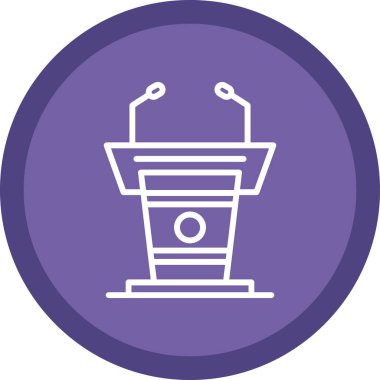 Podyum simge illüstrasyon vektörü grafiği