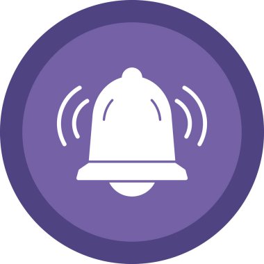 Bir çan simgesinin vektör illüstrasyonu  