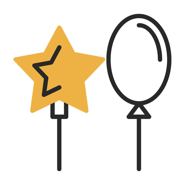 воздушные шары. Простая иллюстрация
  