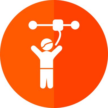 Dumbbell web simge vektör çizim