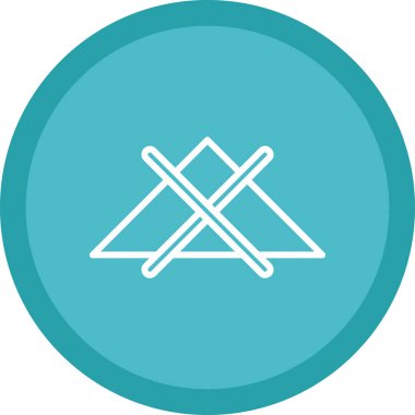 Kamp simgesinin vektör illüstrasyonu