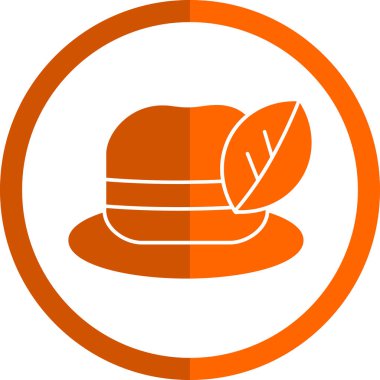 Şapka. Web simgesi basit tasarım