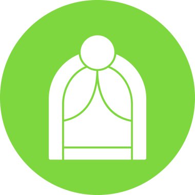 Tek bir izole simgenin vektör illüstrasyonu