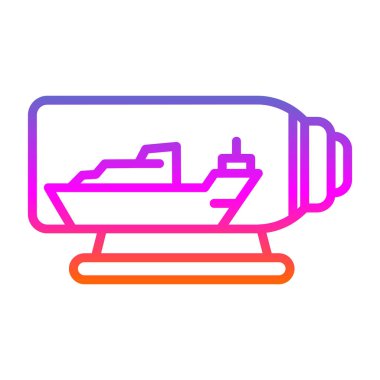 Tekne. Web simgesi basit illüstrasyon