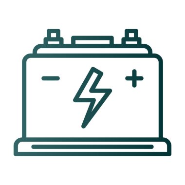 Pil. Web simgesi basit tasarım                       