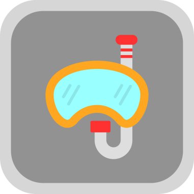 Bir aqualung simgesinin vektör çizimi