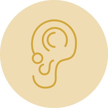 kulak simgesi vektör illüstrasyonu