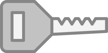 anahtar simgesi, vektör illüstrasyonu basit tasarım