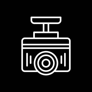 Kamera. Web simgesi basit illüstrasyon