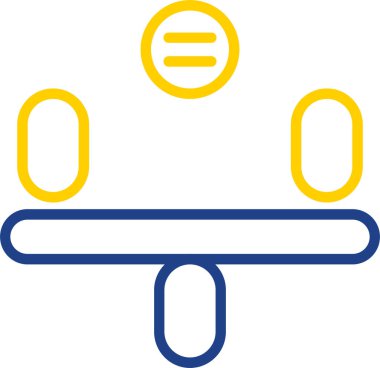 istikrar simgesi, vektör illüstrasyon tasarımı