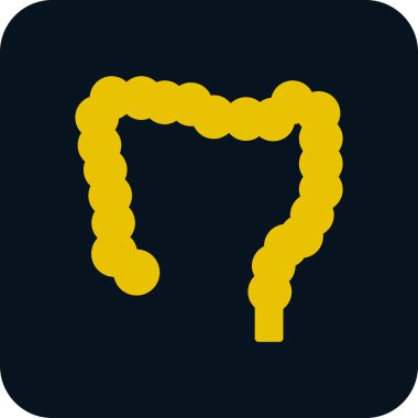 Siyah arkaplandaki uzun gölge diş simgesinin gösterimi