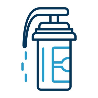 Pepper spray icon, vector illustration