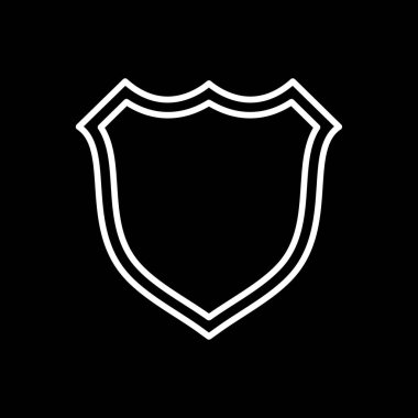 kalkan simgesi, vektör illüstrasyonu basit tasarım