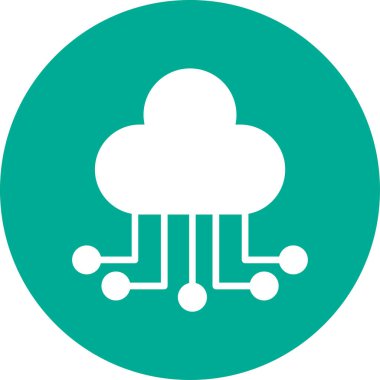 Bulut hesaplama. Web simgesi 