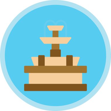 Kek. Web simgesi basit illüstrasyon