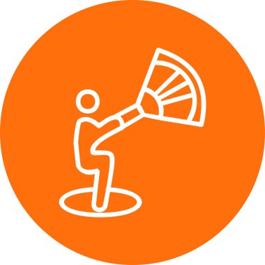 Megafon. Web simgesi vektör illüstrasyonu