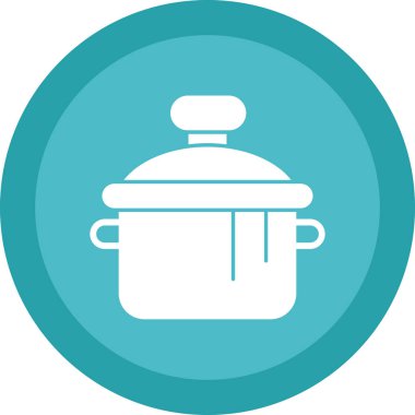 Mutfak gereçleri renkli vektör simgesi