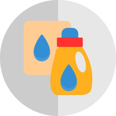 Su Şişesi düz vektör simgesi