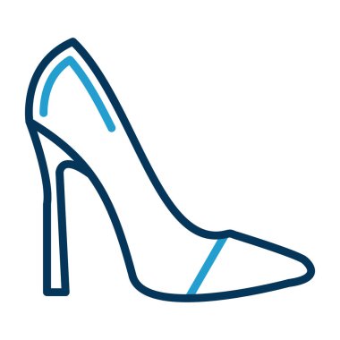 Yüksek topuklu. Web simgesi basit tasarım