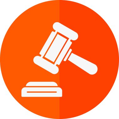 Yargıç Gravel. Web simgesi basit illüstrasyon 