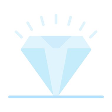 Elmas düz simge, vektör illüstrasyon tasarımı