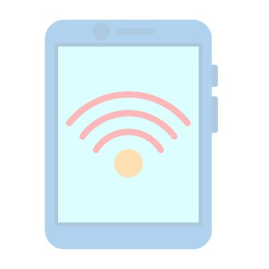 Arkaplanda akıllı telefon simgesi izole edildi. Web sitesi, uygulama, cep telefonu sembolü ve akıllı telefon logosu için son moda telefon şablonu