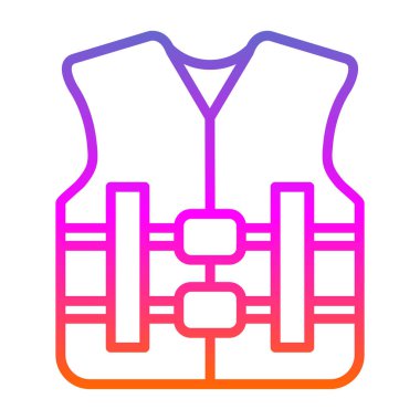 can yeleği simgesi, vektör illüstrasyonu basit tasarım