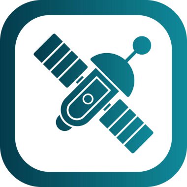 uydu simgesi, vektör illüstrasyonu basit tasarım