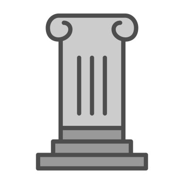 Sütun. Web simgesi basit illüstrasyon