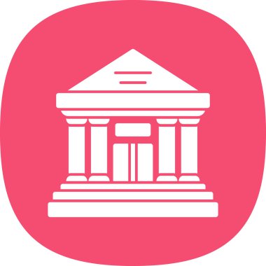 Adliye simgesinin düz çizimi