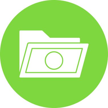 klasör web simgesi, vektör çizim