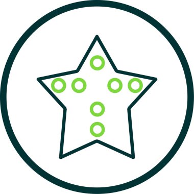 düz yıldız simgesi vektör çizim