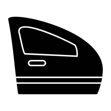 Araba kapısı. Web simgesi basit illüstrasyon