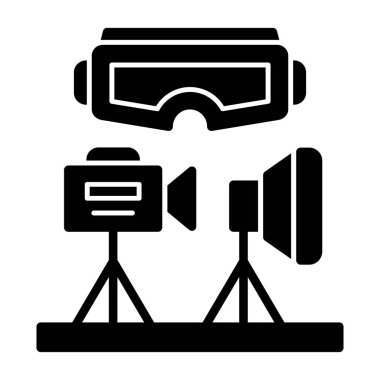 kamera simgesi vektör illüstrasyonu