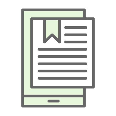 Yer imi satır simgesi, vektör illüstrasyonu