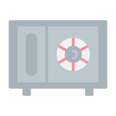 Güvenli simge, vektör illüstrasyonu 