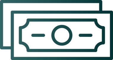 Web ve mobil uygulama tasarımınız için para simgesi, dolar logosu konsepti 