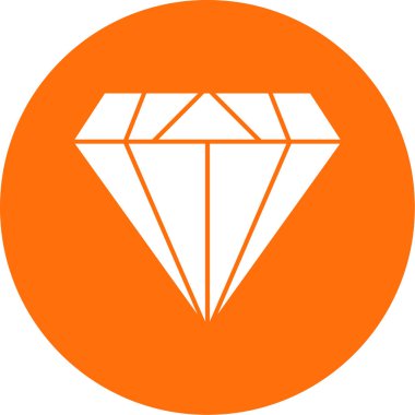 Elmas düz simge, vektör illüstrasyon tasarımı