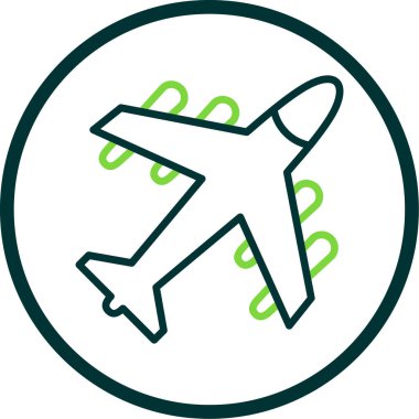 uçak ikonu vektör illüstrasyonu 