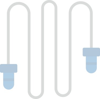 İp atlama ikonu. İzole vektör illüstrasyonu