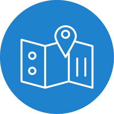 harita pin konumu simgesi düz biçimli