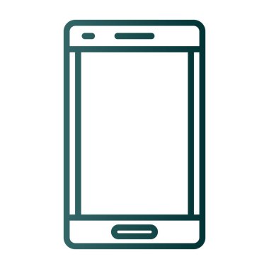 Arkaplanda akıllı telefon simgesi izole edildi. Web sitesi, uygulama, cep telefonu sembolü ve akıllı telefon logosu için son moda telefon şablonu