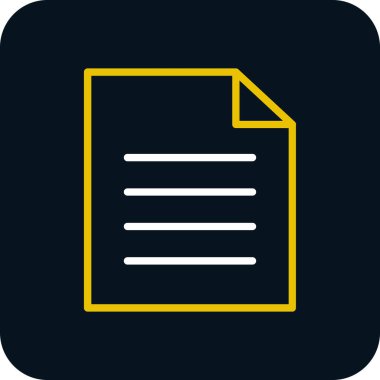 Belge. Web simgesi basit illüstrasyon 