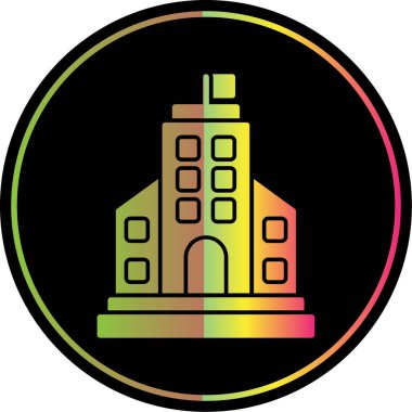 bina simgesi, basit vektör illüstrasyonu