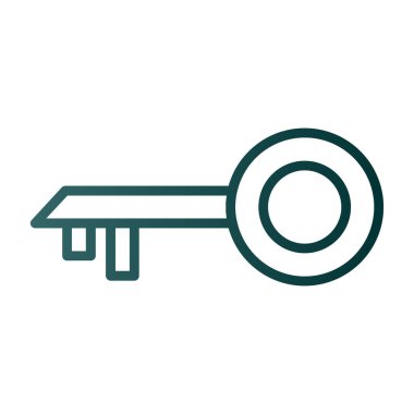 anahtar simgesi, vektör illüstrasyonu basit tasarım