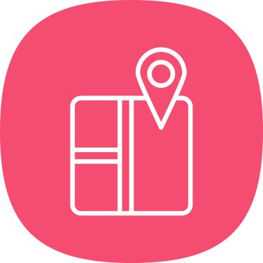 harita pin konumu simgesi düz biçimli