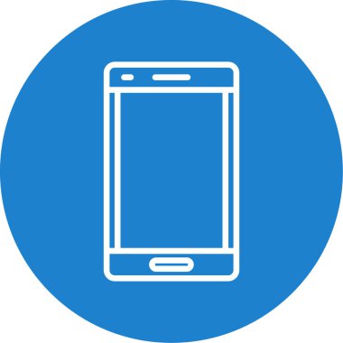 Arkaplanda akıllı telefon simgesi izole edildi. Web sitesi, uygulama, cep telefonu sembolü ve akıllı telefon logosu için son moda telefon şablonu